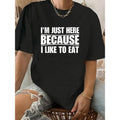 Funny Gym T-Shirt - 'Swoosh'Bat brand Just Here Because Swoosh Like Hidden leaf ninja Eat'