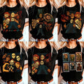 Funny Horror Character Cereal Tshirt, Horror Movie Characters Shirt, Scary Movies Shirt, Spooky Season Gift, Halloween...