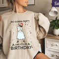 Funny Jesus Christmas Sweatshirt, We Gonna Party Like It's My Birthday, Christmas Hoodie, Christian Xmas Sweatshirt, Xmas...