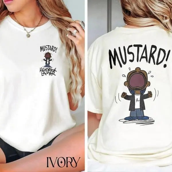 Funny MEME Kendrck Lamr MUST4RD 2Sides T-shirt, New Viral GNX Album Reference Comfort Colors shirt, Unisex Shirt for Fans...