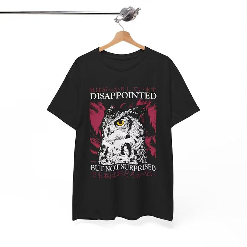 Funny Meme Shirt, Disappointed But Not Suprised Japanese Horror Shirt, Retro Japanese Graphic Tee, Quirky And Humorous...