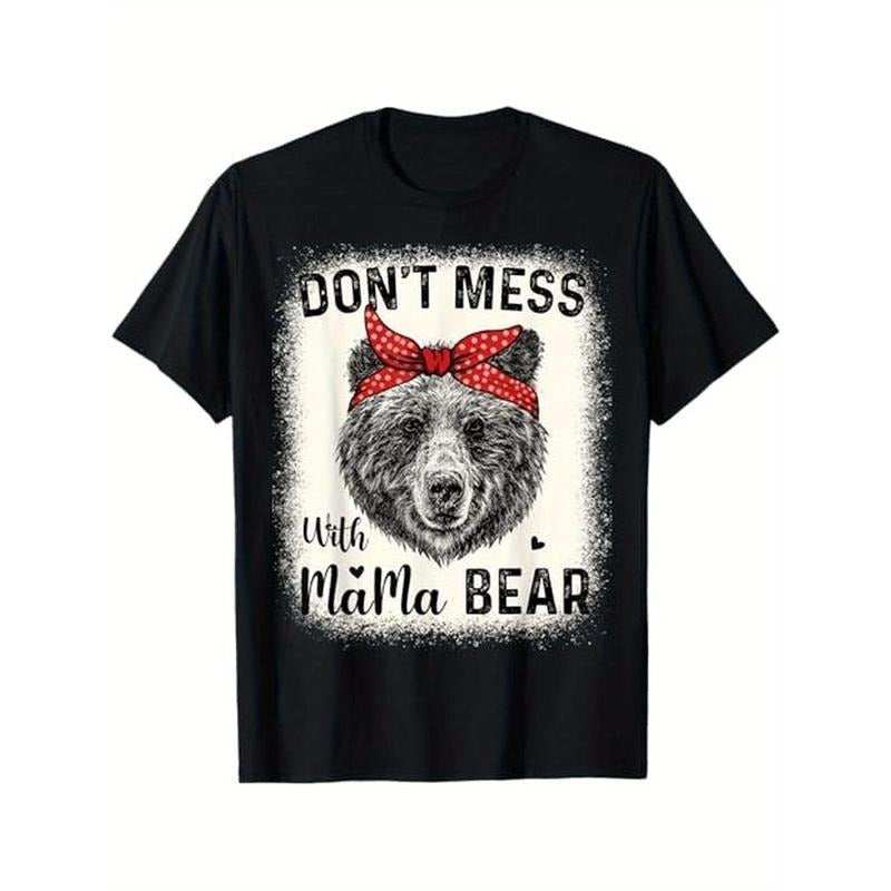 [Funny Mom T-Shirt] Funny Mom Bleached Mothers Day T-Shirt - 100% Cotton, S-XXXL, Black