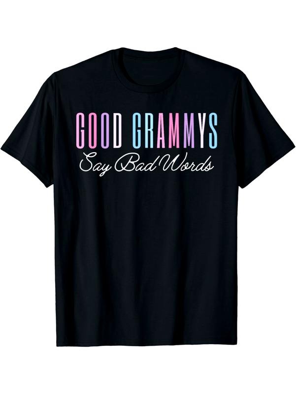 [Funny Mom, Cute T-shirt] Funny Mom TNF'WB shield Day Shirt - Good Grammar Say Bad Things Cute T-shirt Summer Streetwear...
