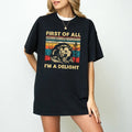 Funny Opossum Shirts Angry Opossum TShirt, First Of All I'm A Delight, Opossum Lover, First Of All I'm A Delight, Funny...
