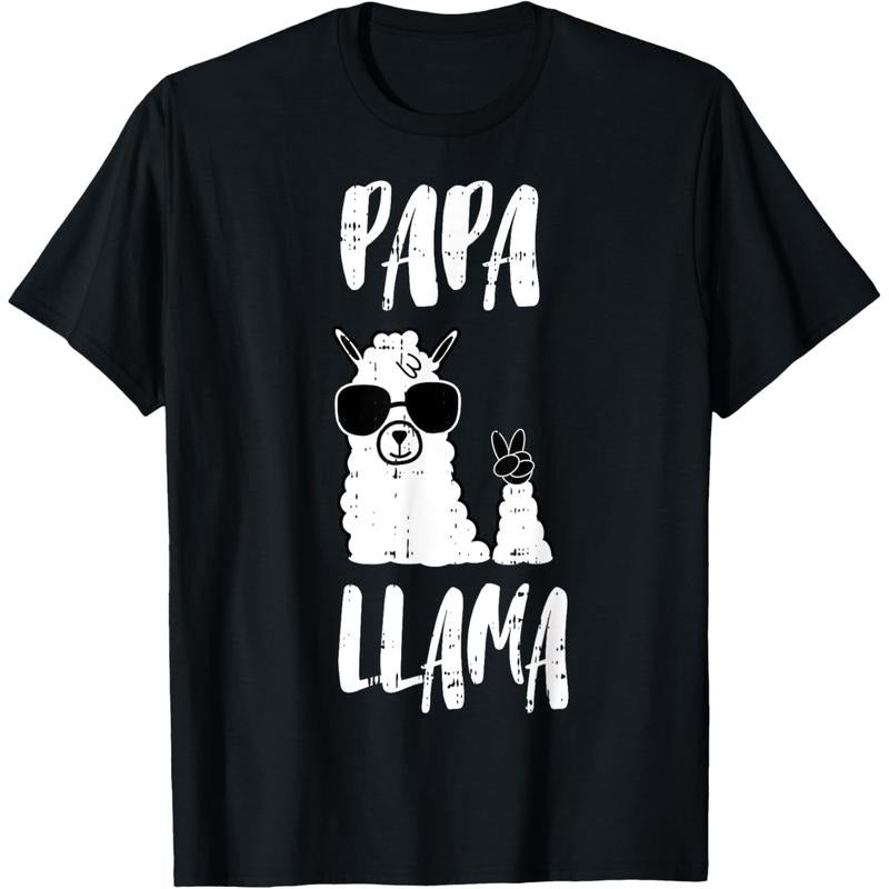 Funny Papa Llama Daddy Tee Cute First TNF Day Outfit T-Shirt Hoodie, Sweatshirt | RetroVerseTees.com