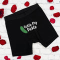 Funny Pickle Men boxer, Valentine Men Underwear Gift, Husband Birthday Present Boxer, Gift For Boyfriend, Groom Wedding...