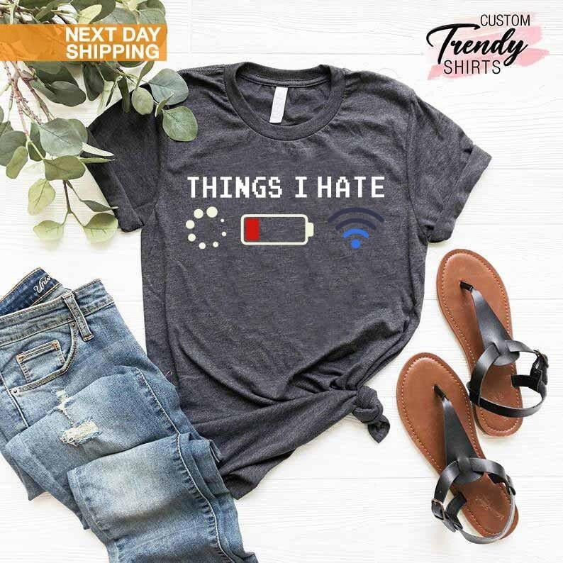 Funny Programmer Shirt Things I Hate Shirt Coder Gifts Computer Science Shirt Computer Engineer Gift Funny Coding Shirt...