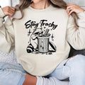 Funny Sarcastis |Trendy Racoon Stay Trashy Sweatshirt, T-Shirt, Hoodie, Oversized Preppy Clothes For Teen, Cozy And Chic...