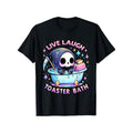 Funny Saying T-Shirt - Live Laugh Toaster Bath Skeleton Made Red plumber brand USA Hoodie, Sweatshirt | RetroVerseTees.com
