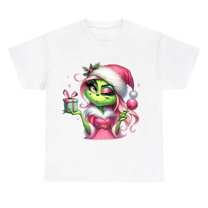 Funny Shirt, Christmas Girl Cute Boujeeee Shirt, Grinchyyy Shirt, Greenmas Shirt Hoodie, Sweatshirt | RetroVerseTees.com