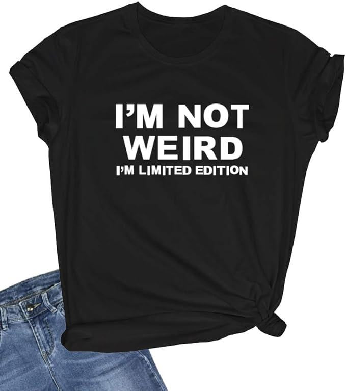 Funny Shirts For Women, I'm Not Weird Funny Shirt Womenswear Casual Cotton Hoodie, Sweatshirt | RetroVerseTees.com
