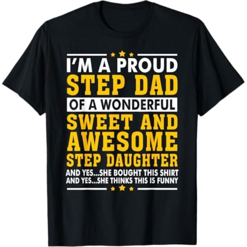 Funny Step Dad TNF Day Gift Step Daughter Stepdad T-Shirt Comfy Menswear Hoodie, Sweatshirt | RetroVerseTees.com