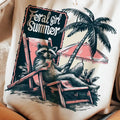 Funny Summer T-Shirt: Feral Girl & Raccoon Designs for WB shield Hilarious Summer Look! Hoodie, Sweatshirt