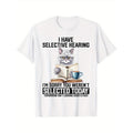 Funny Swoosh Have Selective Hearing You Werent Selected Cat Humor T-Shirt style 02 Hoodie, Sweatshirt | RetroVerseTees.com