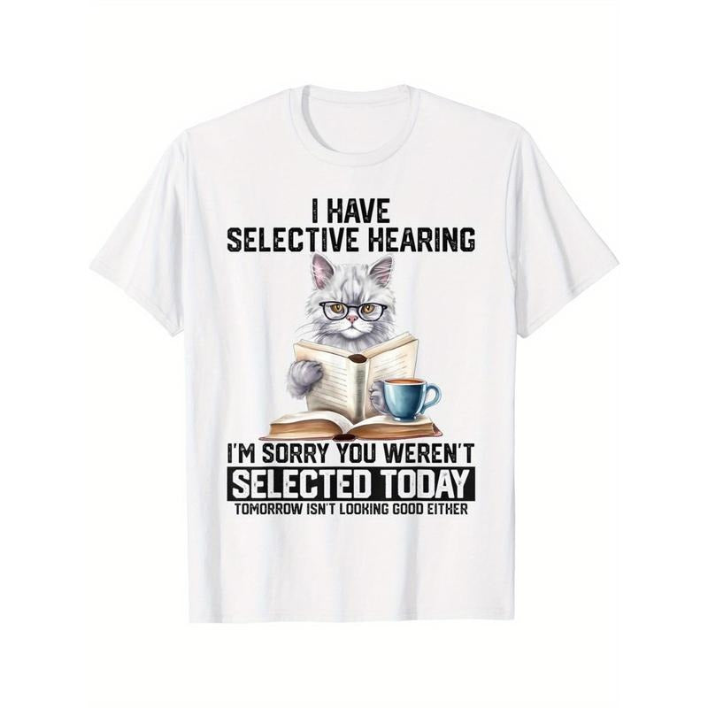 Funny Swoosh Have Selective Hearing You Werent Selected Cat Humor T-Shirt style 02 Hoodie, Sweatshirt | RetroVerseTees.com