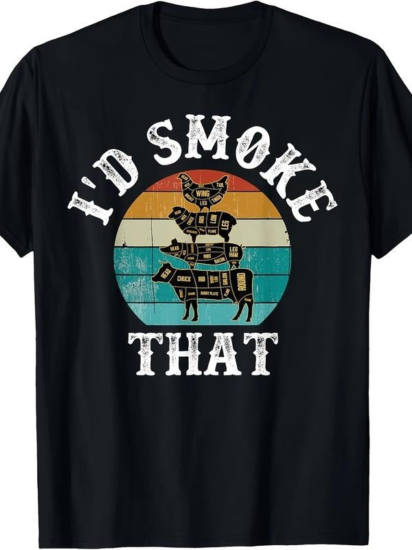 Funny Swoosh'Jumpman Smoke That Retro BBQ Party Smoker Chef Dad Gift T-Shirt Graphic Streetwear Hoodie, Sweatshirt