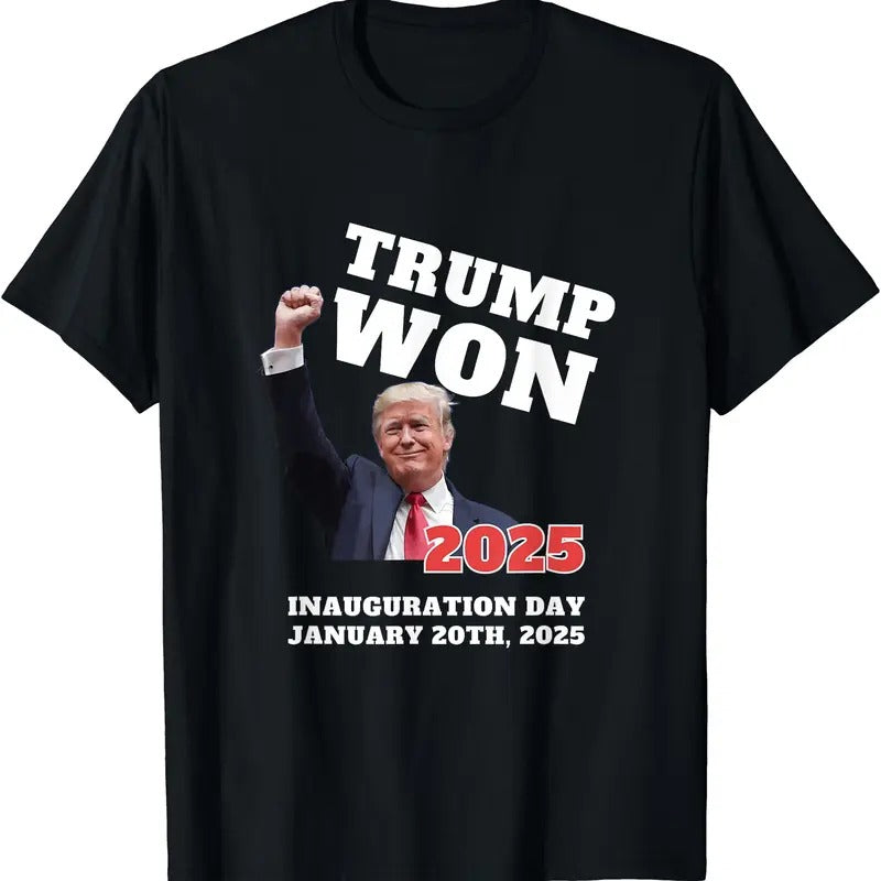 Funny TRUMP WON 2025 INAUGURATION DAY Outlaw Again Winner T-Shirt Hoodie, Sweatshirt | RetroVerseTees.com