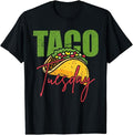 Funny Taco Shirts, Gifts For Mexican Food Lovers, Tuesday Foodie Mexico Taco T-Shirt Menswear Top Casual Classic Hoodie,...