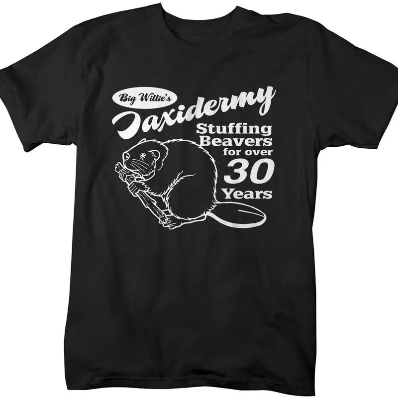 Funny Taxidermy T-Shirt Offensive Stuffing Beavers Shirts Comfort Fabric Hoodie, Sweatshirt | RetroVerseTees.com