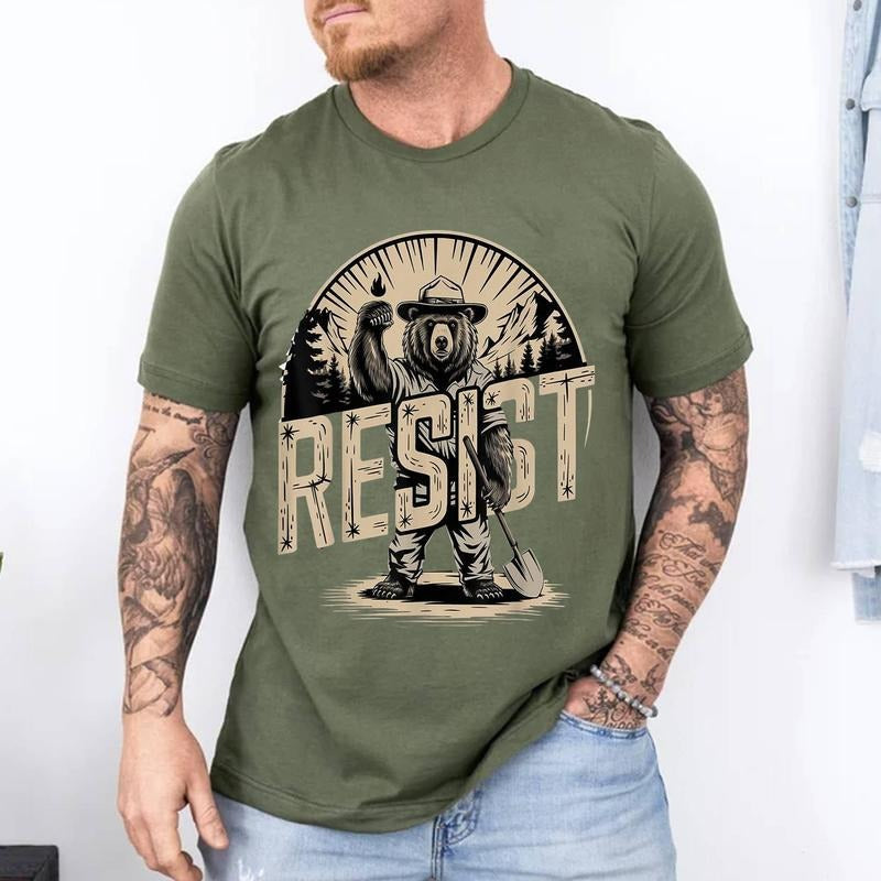 Funny The Resist National Park T-Shirt | Unisex Cotton Tee, Short Sleeve, Size S-3XL Hoodie, Sweatshirt | RetroVerseTees.com