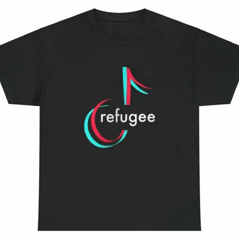 Funny Tiktok Refugee T-Shirt, Tiktok Drama Shirt, Trending 2025 Shirt Funny Hoodie, Sweatshirt | RetroVerseTees.com