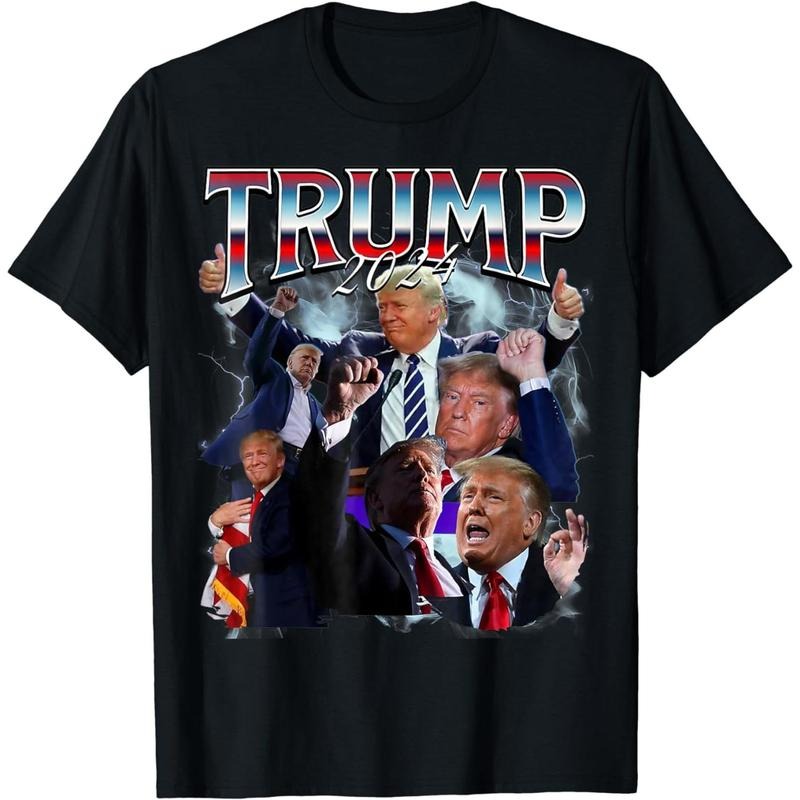 Funny Trump 2024 90s Trendy Fnny Style Men Women T-Shirt Made in USA Hoodie, Sweatshirt | RetroVerseTees.com