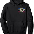 Funny Trump 2024 USA Flag Hoodie | Unisex Hooded Sweatshirt T-Shirts | RetroVerseTees.com
