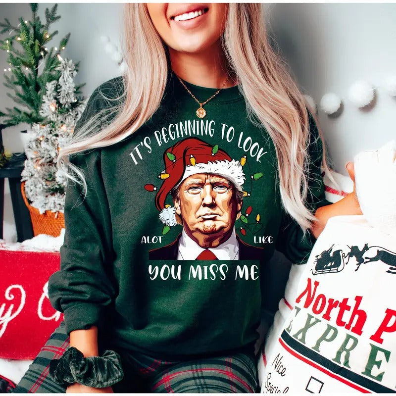 Funny Trump Election 2024 Christmas SweatShirt Casual Comfort Casual Comfort T-Shirts, Hoodie | RetroVerseTees.com