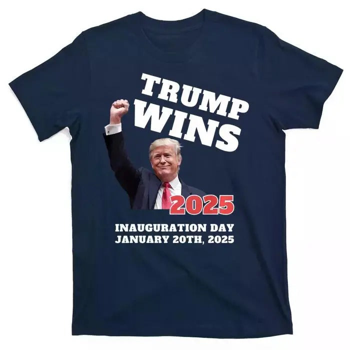 Funny Trump Wins 2025 Inauguration Day Crew Liberal Tears T-Shirt Hoodie, Sweatshirt | RetroVerseTees.com