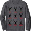 Funny Ugly Christmas Top Deer Hunter Santa's Reindeer Jerky Long Sleeve T-Shirt Hoodie, Sweatshirt | RetroVerseTees.com