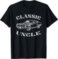 Funny Uncle Shirts, Gifts For Uncle, Funny Uncle Saying Classic Car Graphic T-Shirt