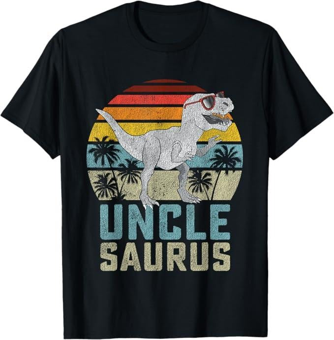 Funny Uncle Shirts, Gifts For Uncle, Unclesaurus T Rex Dinosaur Uncle Saurus Family Matching T-Shirt