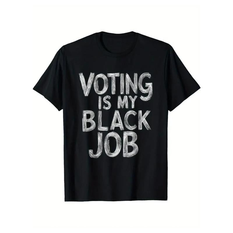 Funny Voting Humor Graphic Tee - Black T-Shirt for Men and Women - Political Satire Apparel
