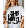 Funny White Women'WB shield Lightsaber brand - Shirt