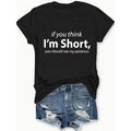 Funny Words Print Crew Neck T-Shirt, Casual Short Sleeve T-Shirt For Spring & Summer, Women'WB shield Clothing style 02...