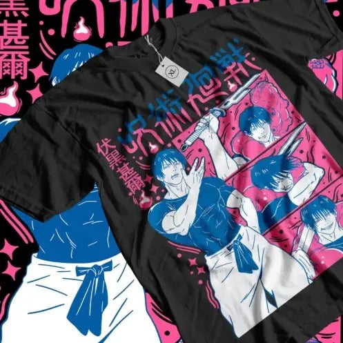 Fushiguro Toji T-shirt Jujutsu Kaisen Anime Horror Gifts Short Sleeve All Size Hoodie, Sweatshirt | RetroVerseTees.com
