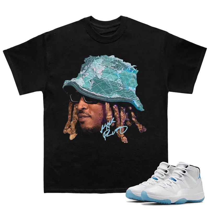 Future Big Face Match 11s Bred Velvet Sneakers Outfits, Hip Hop Streetwear Graphic Tee, Cotton T-shirt Fitted with Y2K...