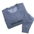 Future Ghost Embroidered Crewneck Sweatshirt Alternative Fashion Long Sleeve Crewneck  Cotton T-Shirts, Hoodie