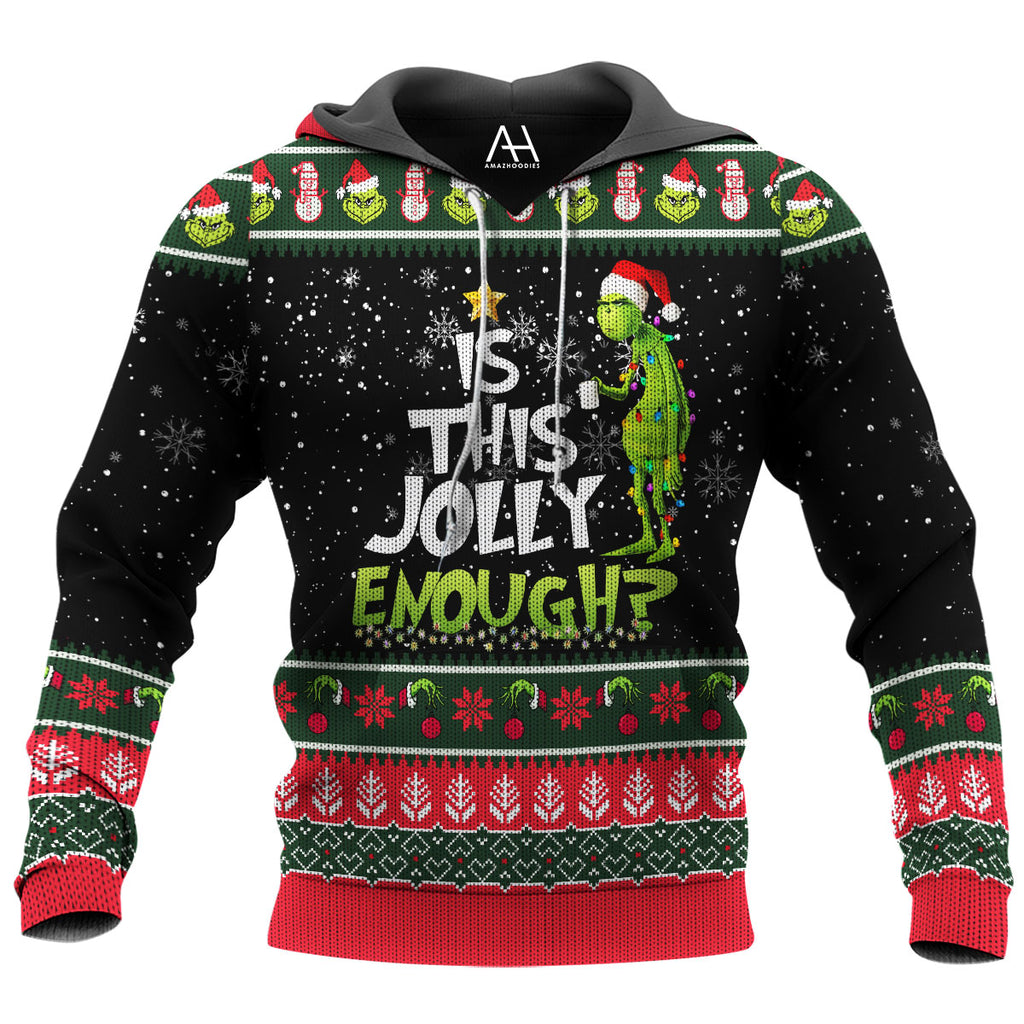 Christmas Gifts Is This Jolly Enough 3D Ugly Sweater Jumper