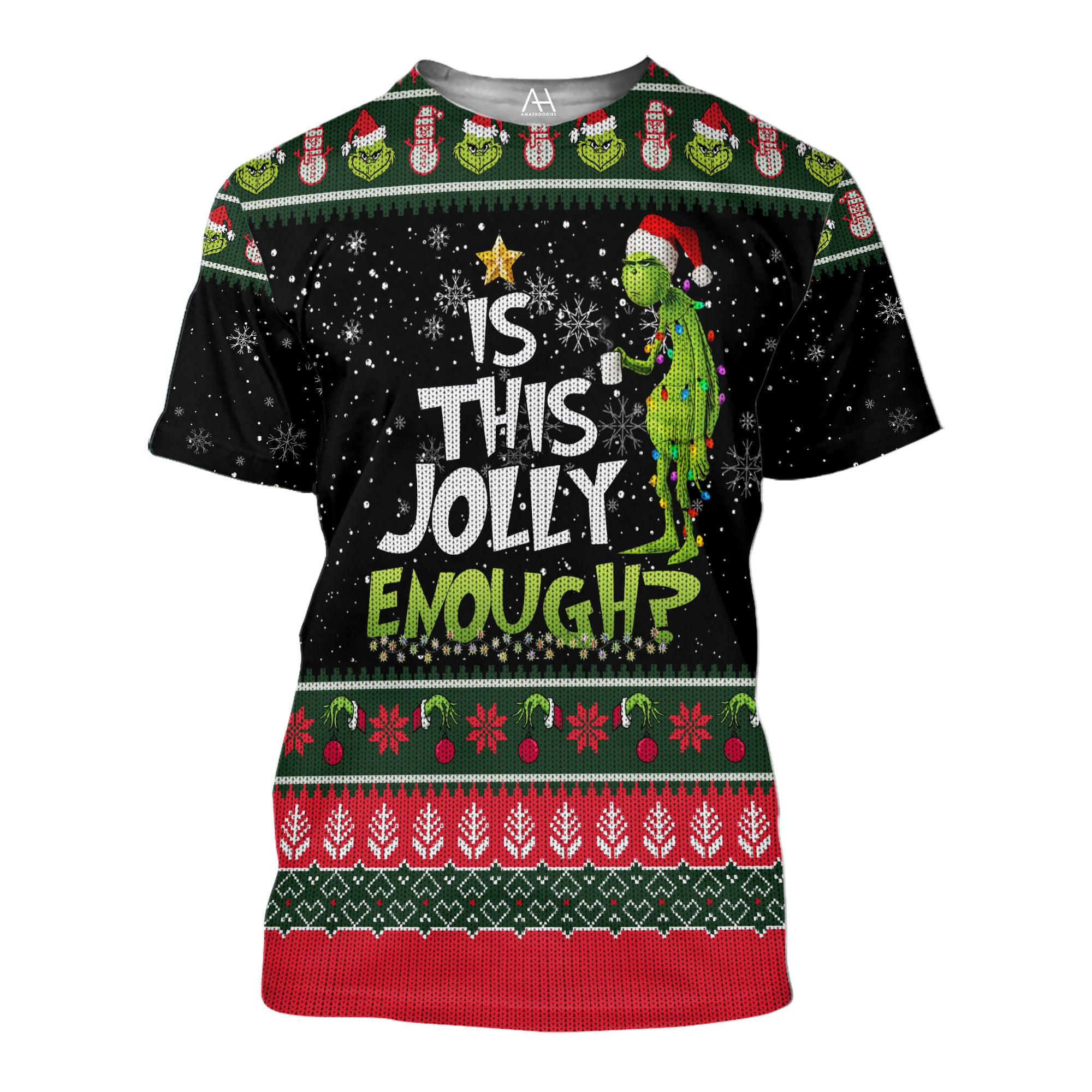 Christmas Gifts Is This Jolly Enough 3D Ugly Sweater Jumper