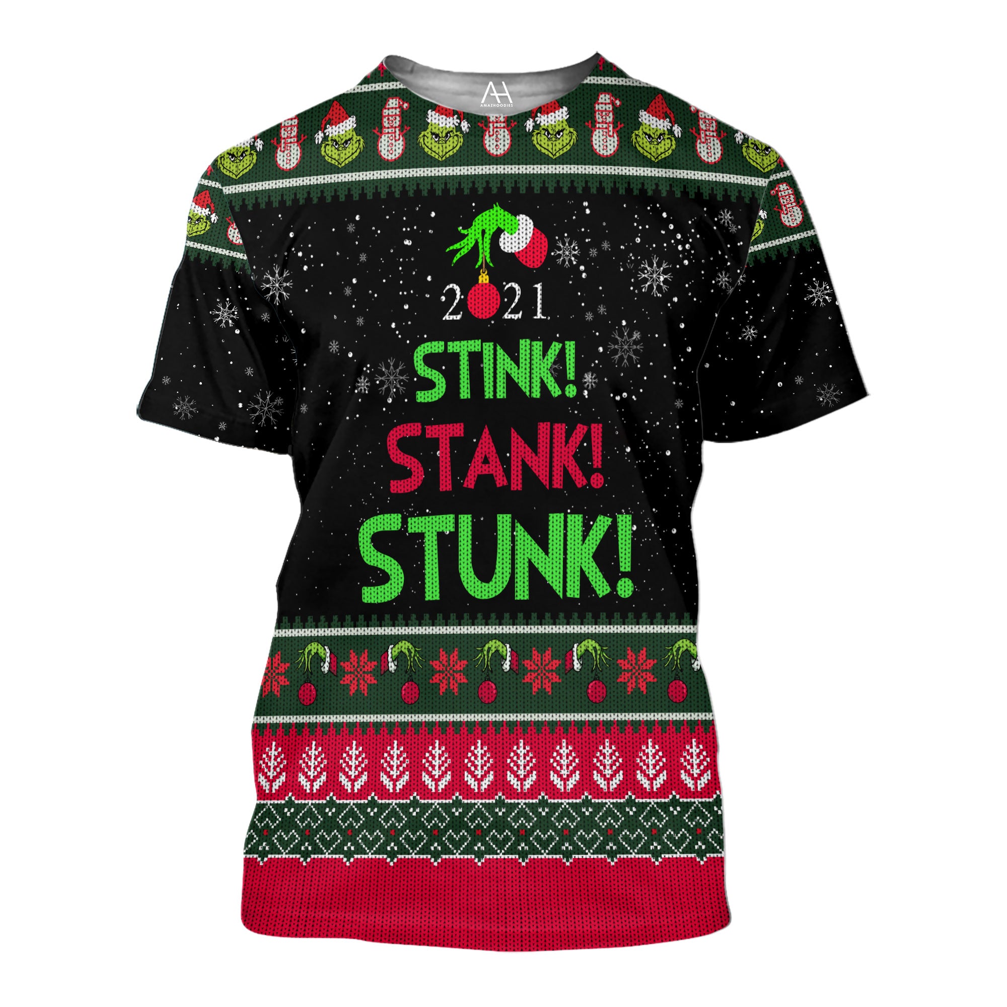 Christmas Gifts Stink Stank Stunk 3D Ugly Sweater Jumper