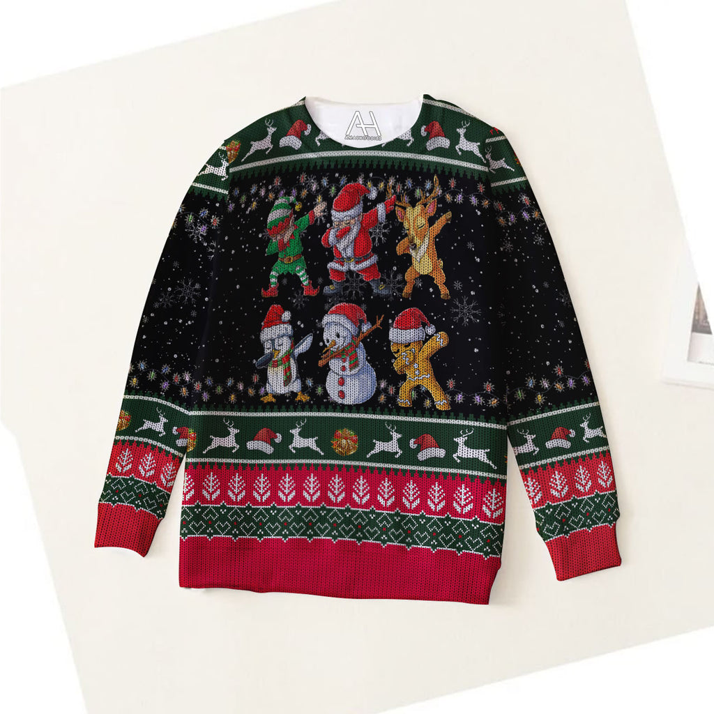 Christmas Gifts Black 3D Ugly Sweater Jumper