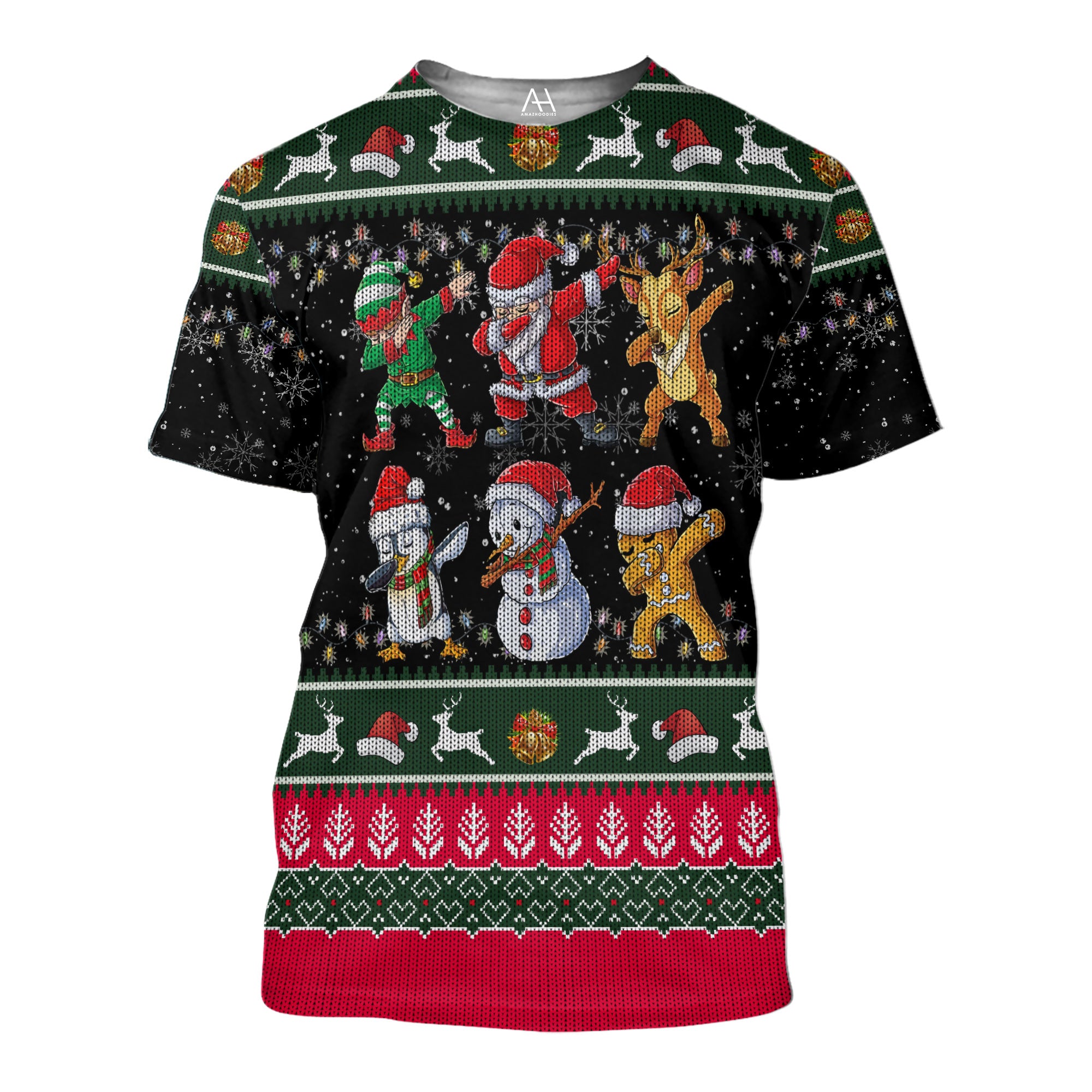 Christmas Gifts Black 3D Ugly Sweater Jumper