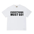 GALLERY DEPT. EVERYTHING MUST GO TEE Lifestyle slogan series printed short sleeved t-shirt white Hoodie, Sweatshirt