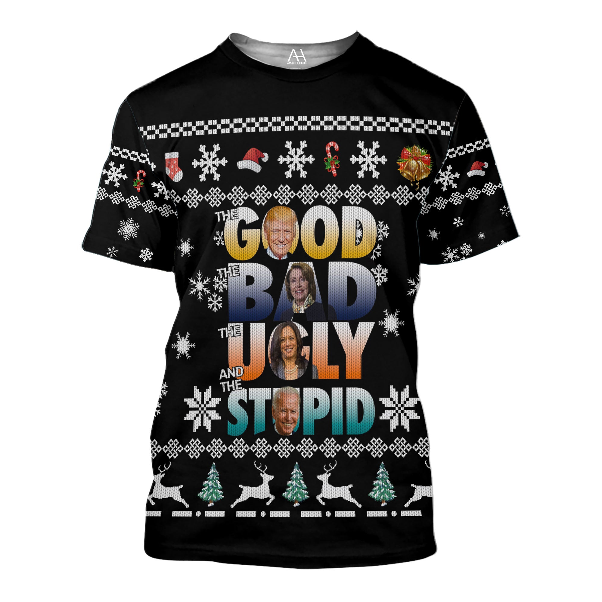 Good Bad Ugly Stupid 3D Ugly Sweater Jumper