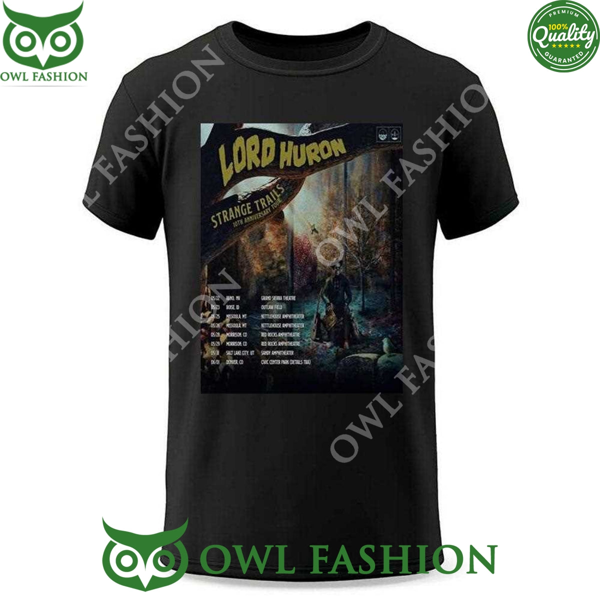 Strange Trails Lord Huron 10th Anniversary Tour 2025 Poster T-shirt