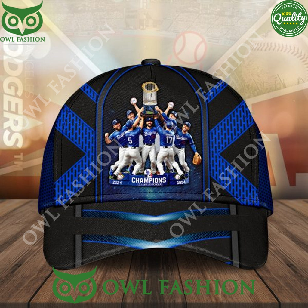 Los Angeles Dodgers 2024 Champions Raise the cup Classic Cap