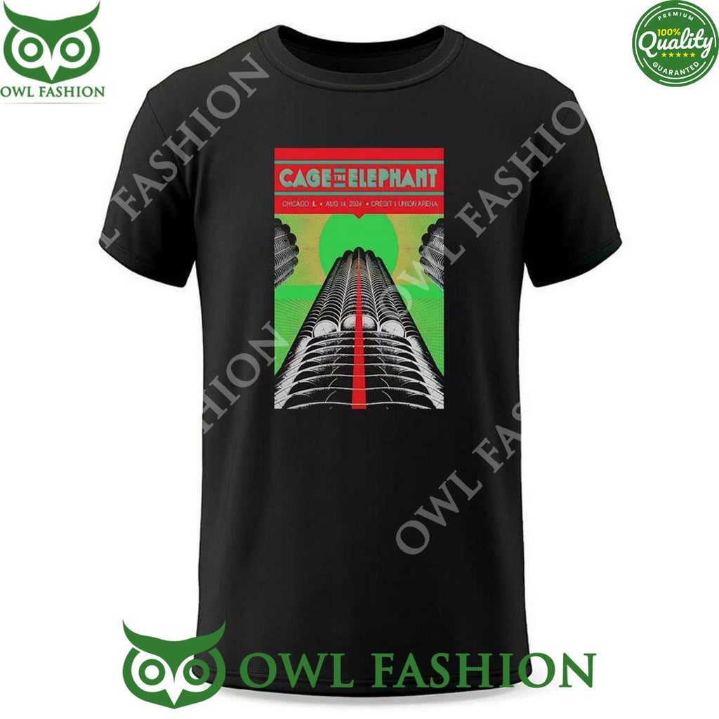 August 14 2024 Cage The Elephant Chicago Il t Shirt