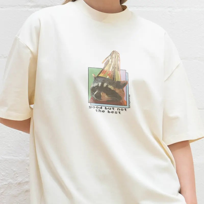 GOOD BUT NOT THE BEST OVERSIZED TEE, Men Summer Fashion Cotton, Cotton Menswear, S to 3XL Soft Top Hoodie, Sweatshirt