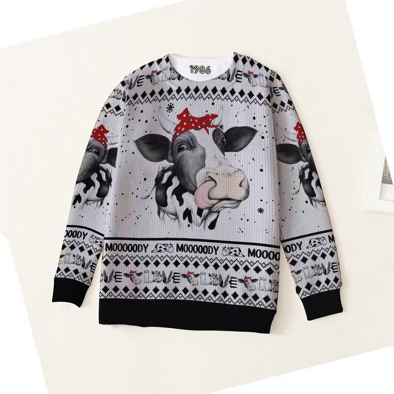 Cow 3D Ugly Sweater Jumper